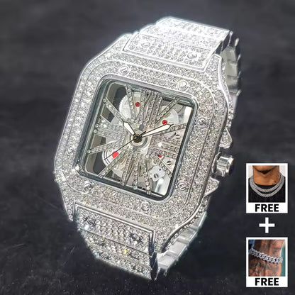 SKULL ICED OUT WATCH
