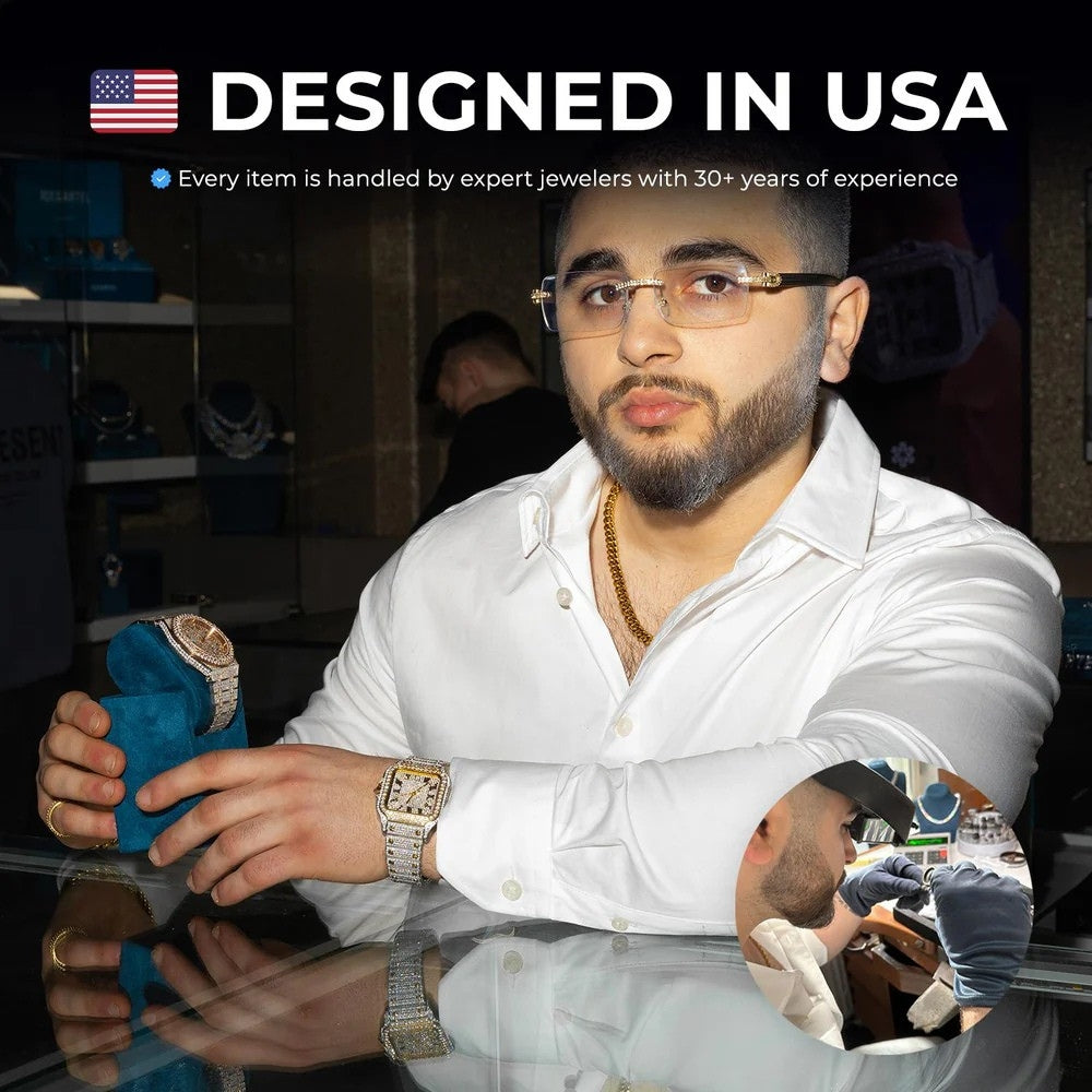 GLINT ICED OUT WATCH