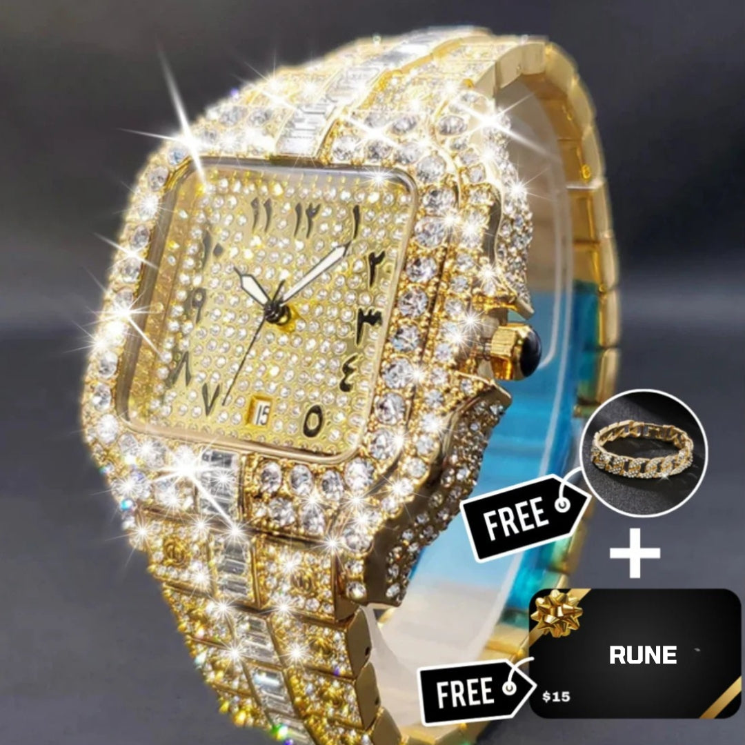 ARABIC VVS ICED WATCH