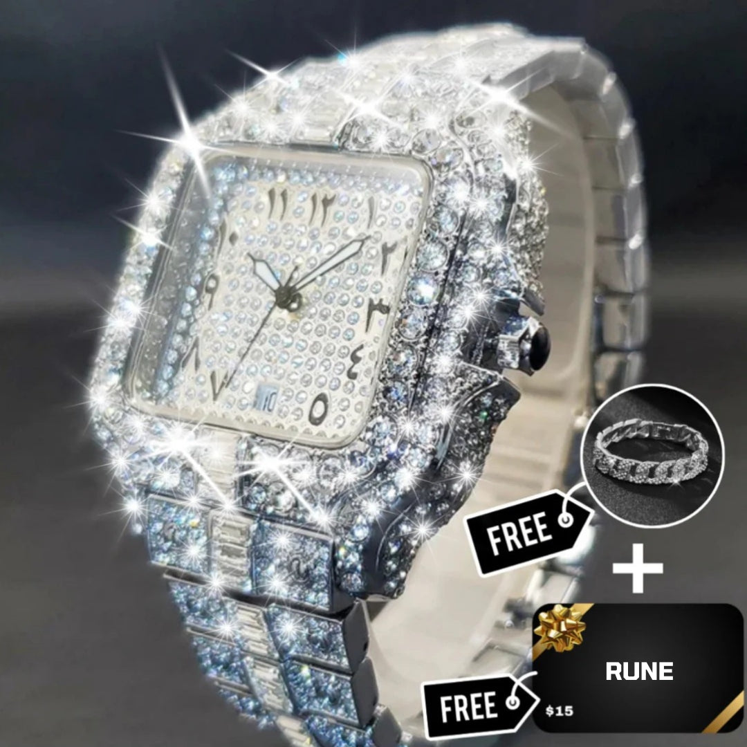 ARABIC VVS ICED WATCH