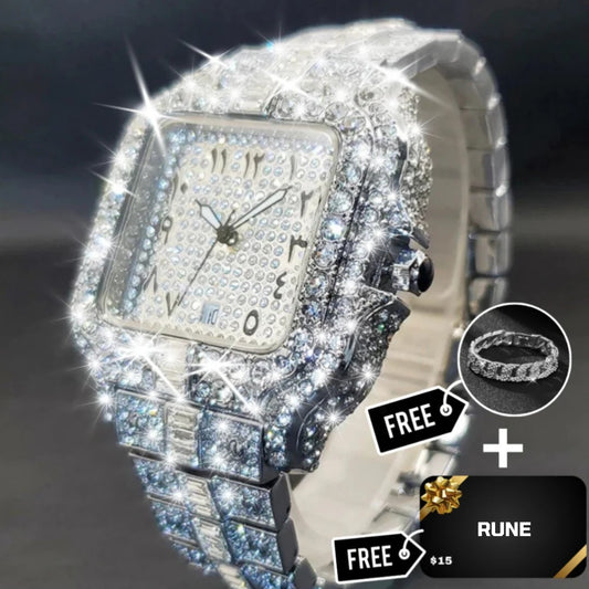 ARABIC VVS ICED WATCH