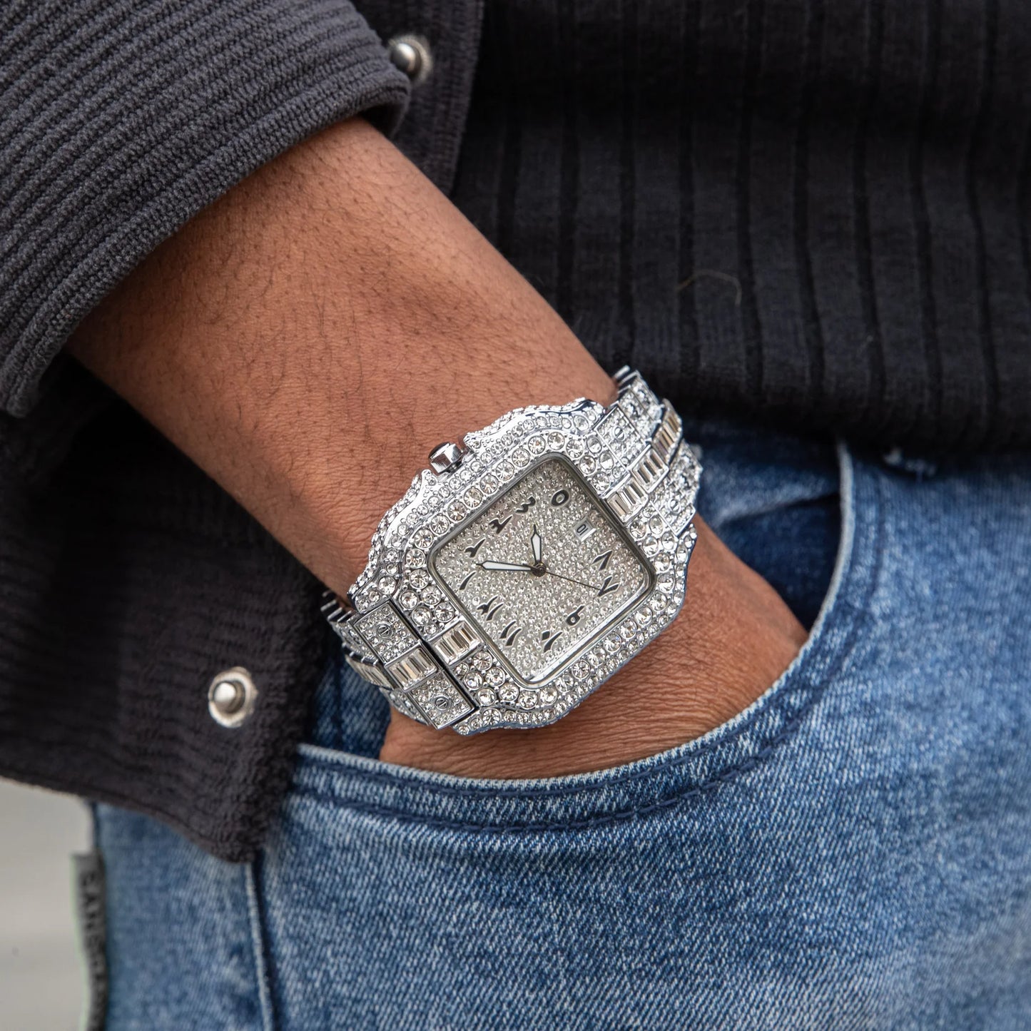 ARABIC VVS ICED WATCH