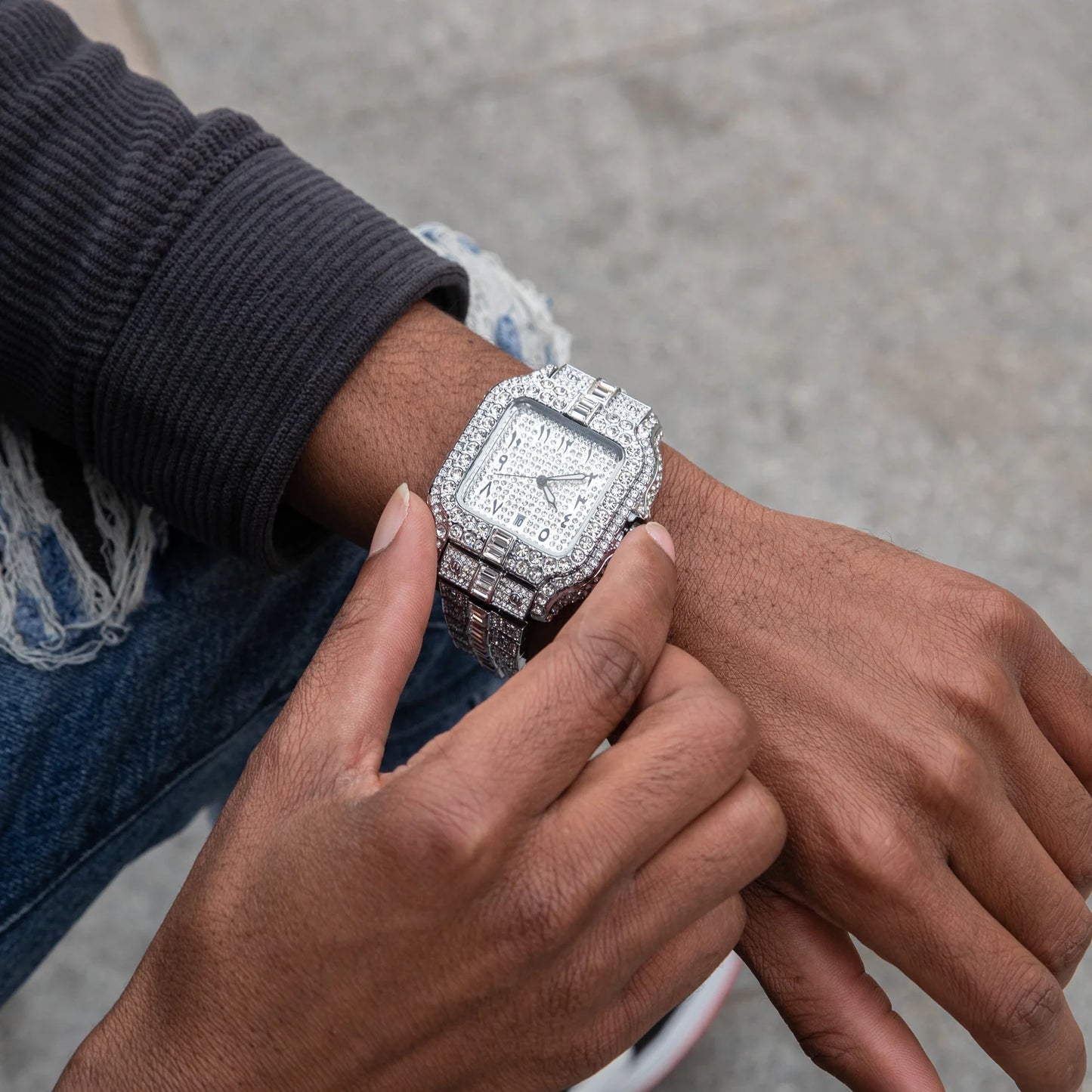 ARABIC VVS ICED WATCH