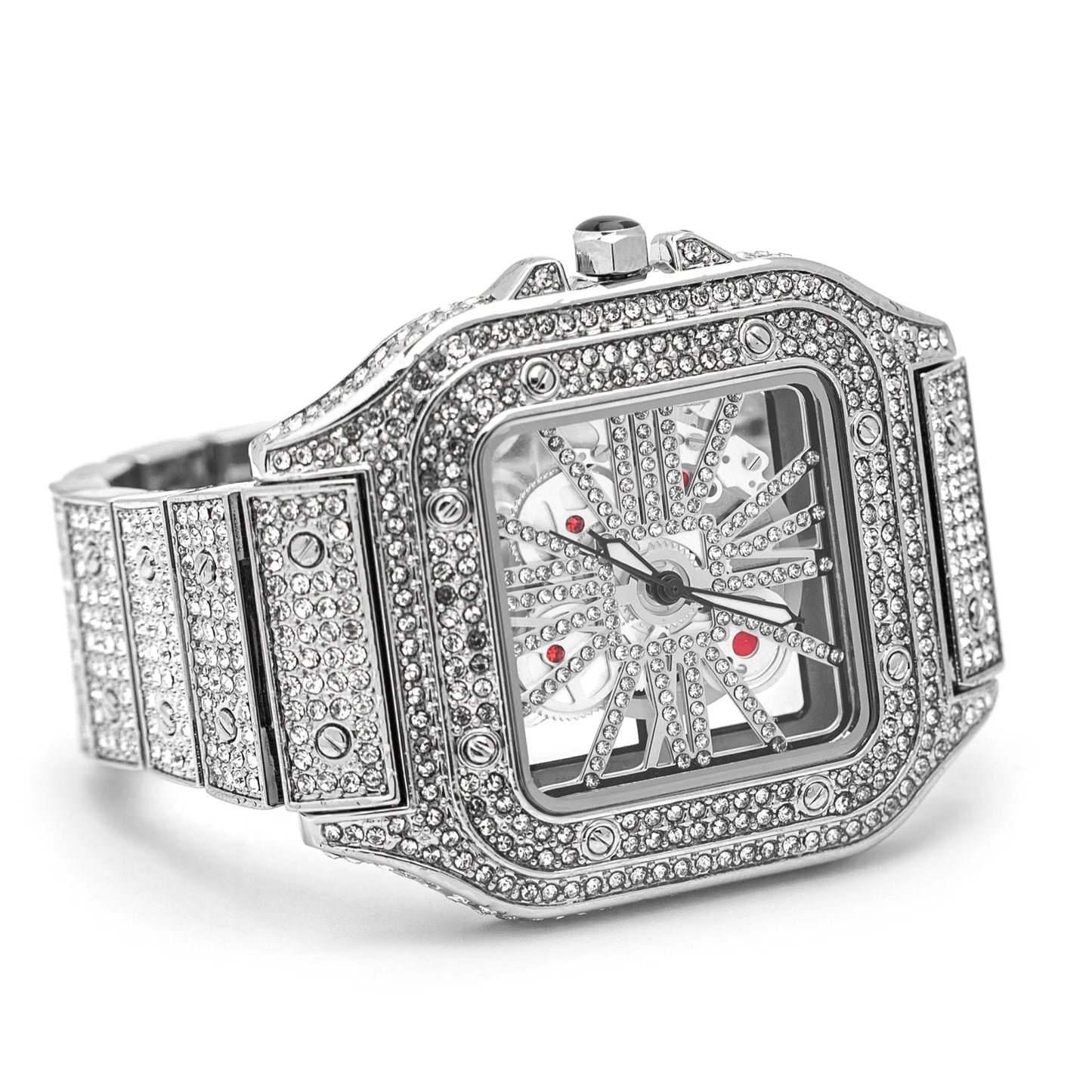 SKELETON VVS ICED WATCH