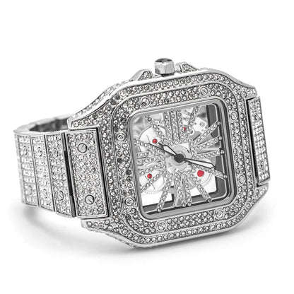 SKELETON VVS ICED WATCH